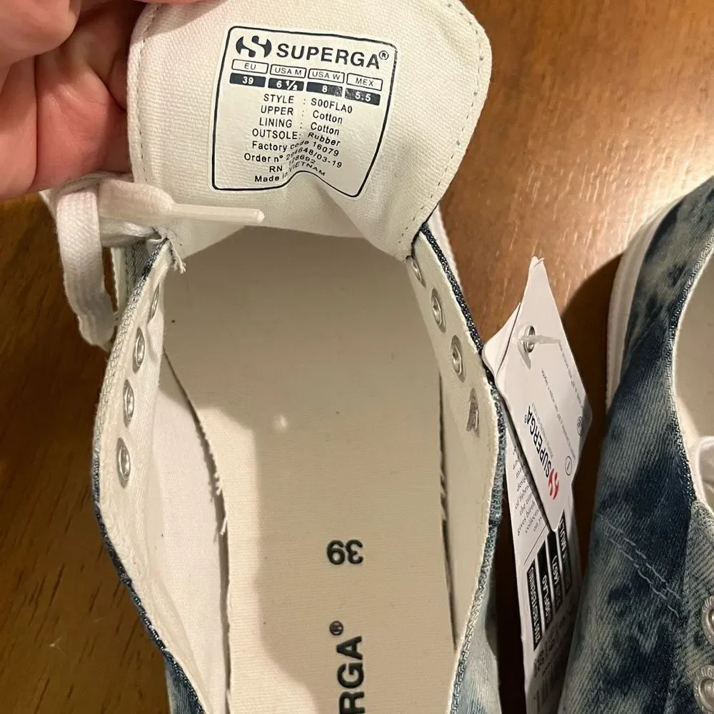 New Superga Tie Dye sneakers women’s size 8‎